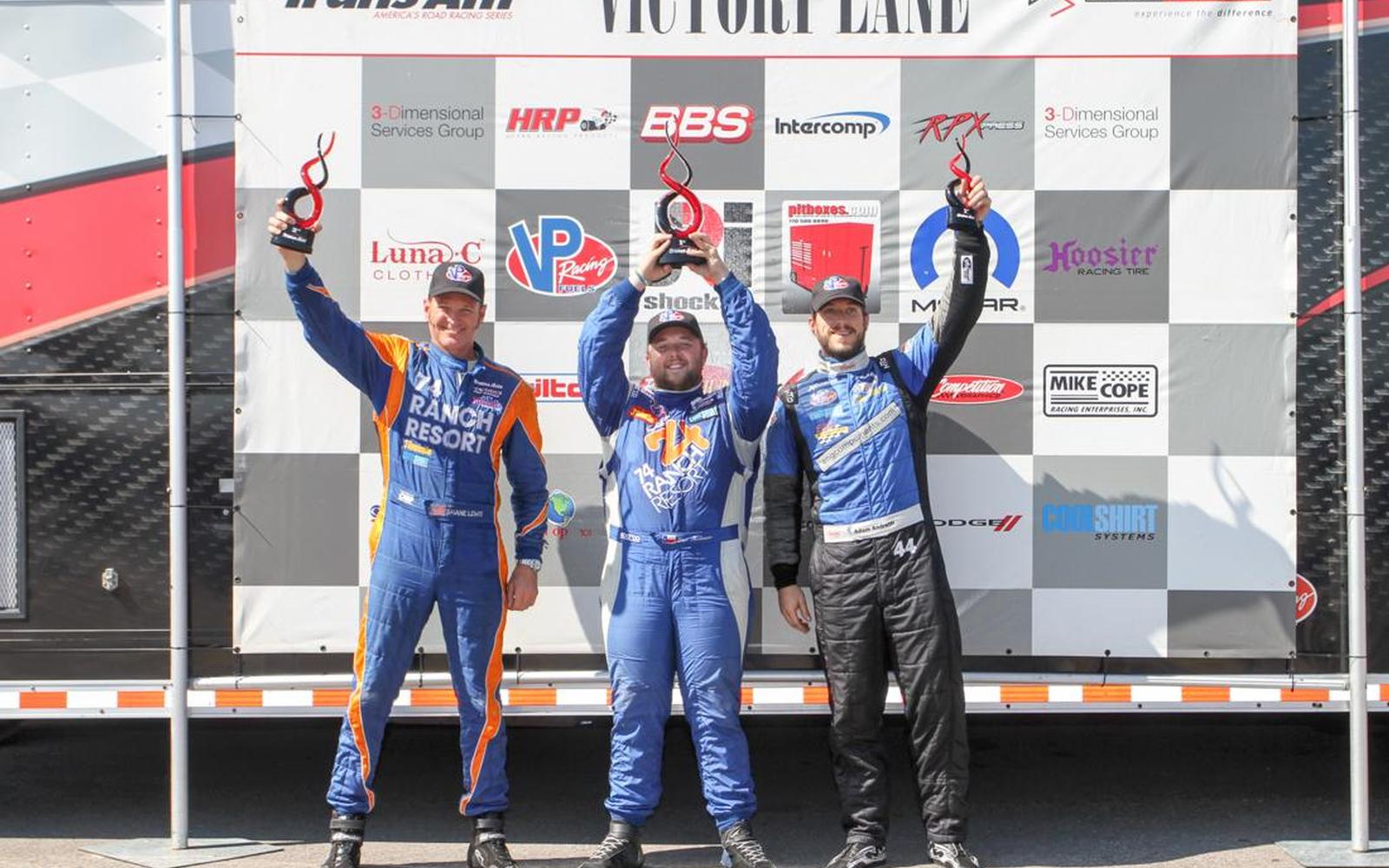 GAR ROBINSON WINS THE TRANS AM SERIES’ DEBUT RACE AT NOLA MOTORSPORTS PARK
